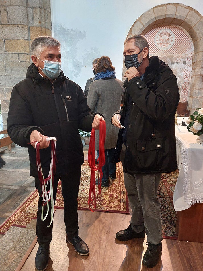 San Blas protege las gargantas de los vecinos de Herguijuela de la Sierra