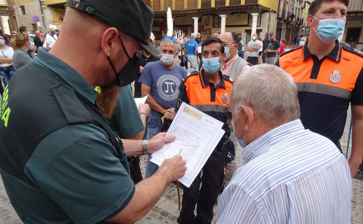 Batida realizada en agosto en Tordesillas para buscar a Teodoro Sánchez Bravo. 