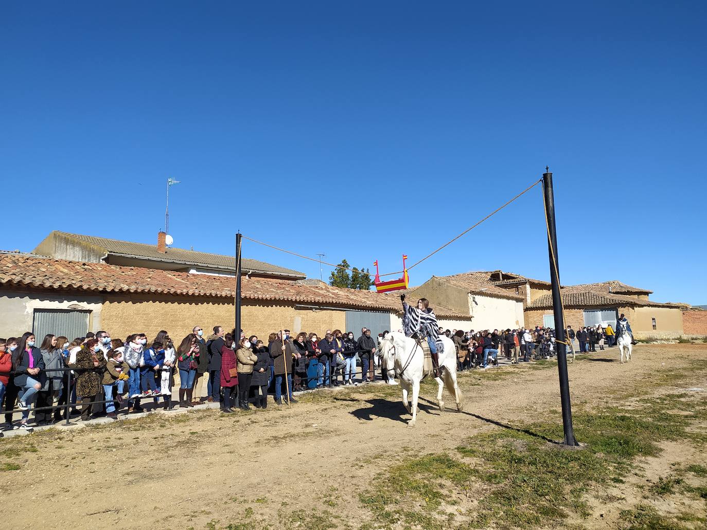 Carrera de cintas a caballo de Villagarcía de Campos y Tordehumos. 