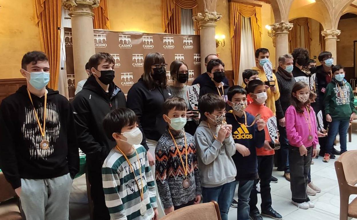 Récord de participación en el Campeonato Provincial de Ajedrez por edades en Salamanca
