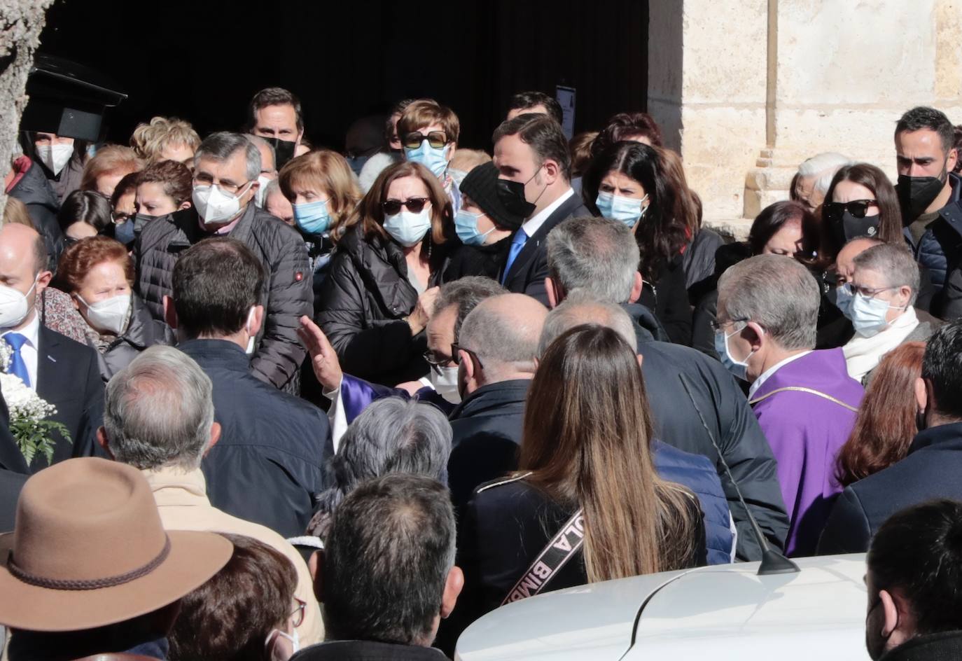 Funeral de Esther López en Traspinedo. 