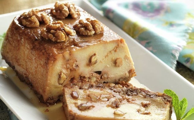 Budin de manzana y zanahoria con nueces