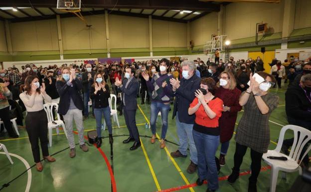 Acto de cierre electoral de Unidas Podemos en Valladolid. 