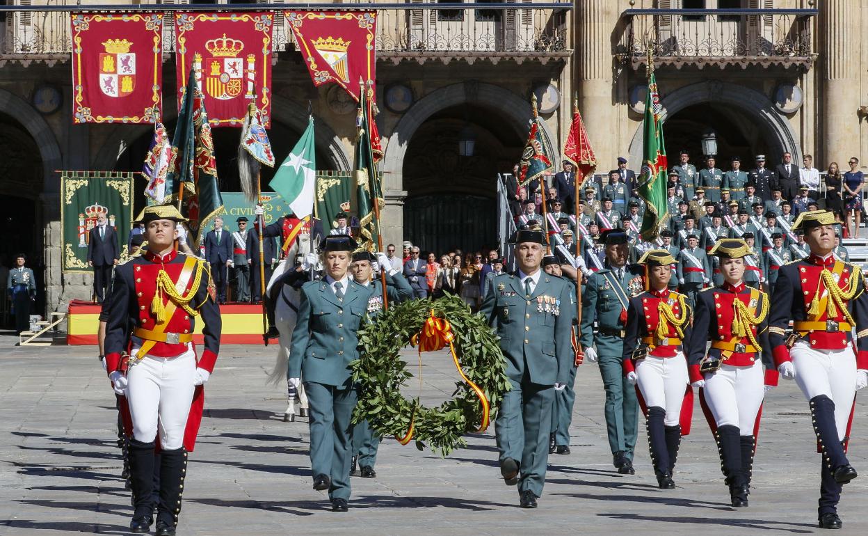 Fotografía de archivo: Celebración del Día del Pilar en Salamanca, patrona de la Guardia Civil.