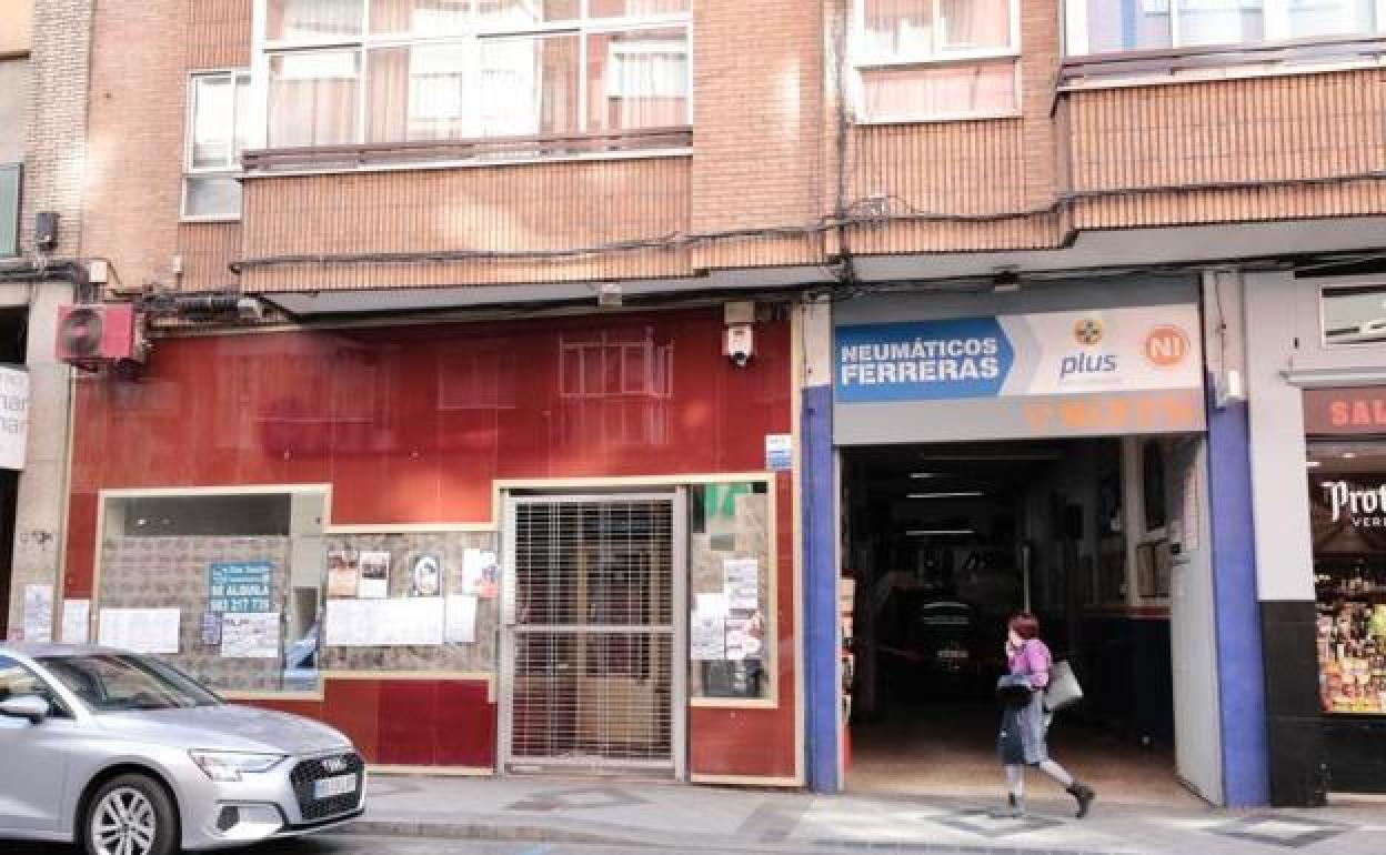 Lugar de la detención del sospechoso, en la calle Don Sancho. 