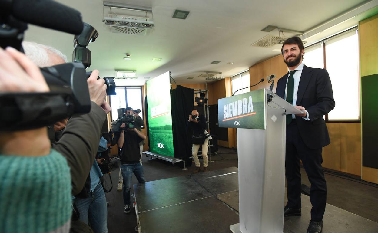 El candidato de Vox a la Presidencia de la Junta, Juan García-Gallardo.