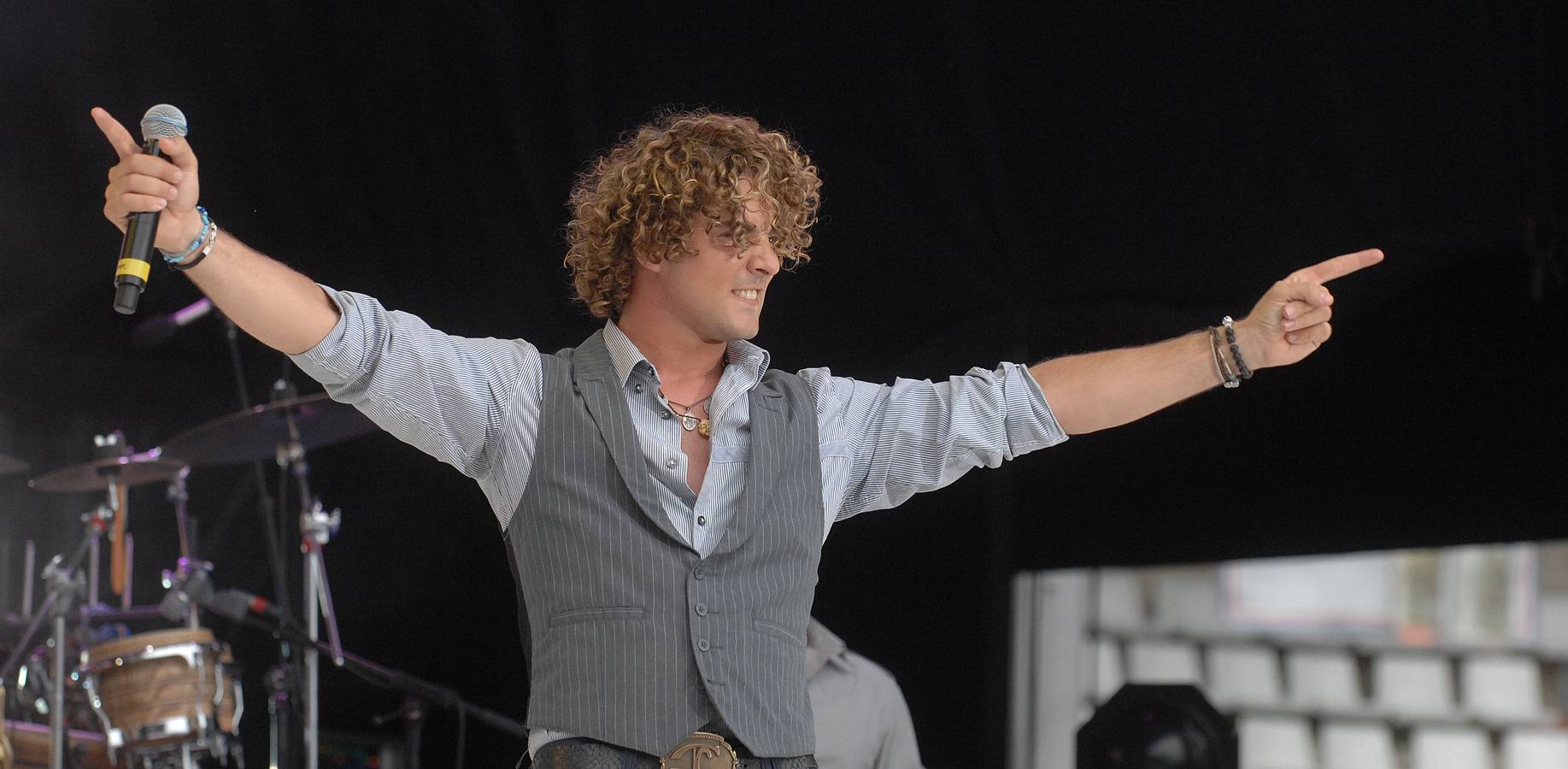 30.05.09 El cantante David Bisbal, durante su actuación en el festival Valladolid Latino.