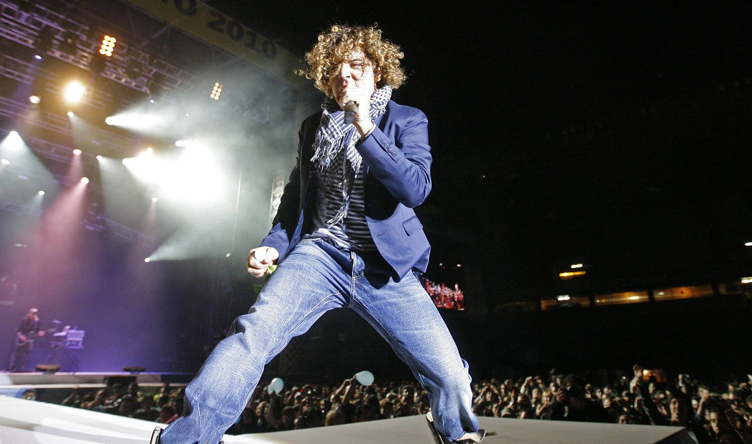 29.05.10 El cantante David Bisbal durante su actuación en el Festival Valladolid Latino.