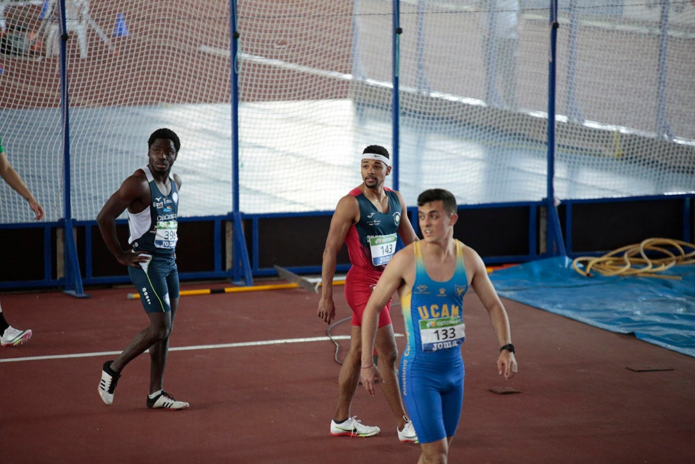 Jornada de tarde del primer día del Campeonato de España Sub 23 en Pista Cubierta con Denis Matsmouna en los 60 m y Sara Izquierdo en el 1500 