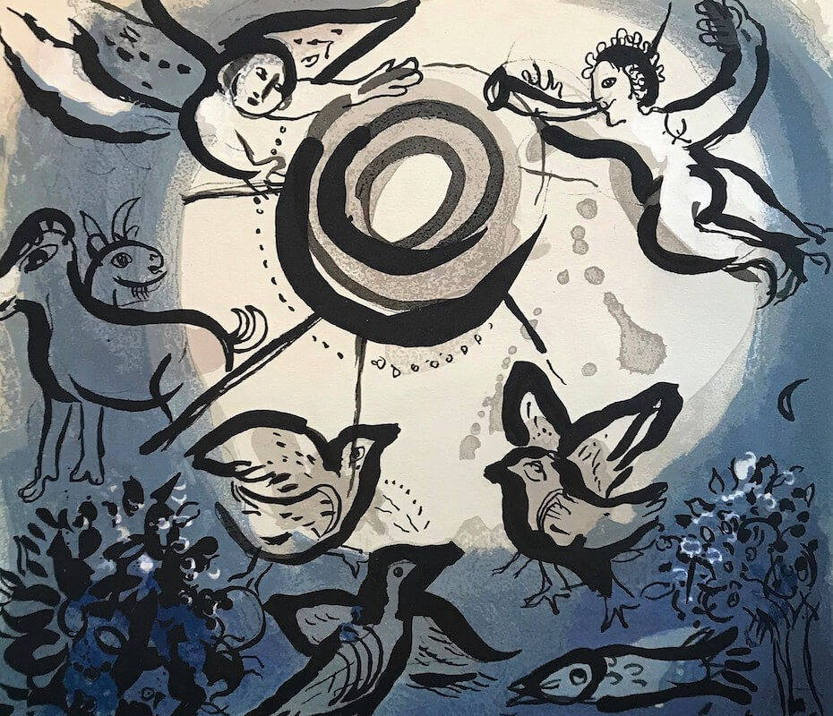 Imagen secundaria 2 - Fotografías de Cristina García Rodero y Donna Ferrato, y obra de Chagall. 