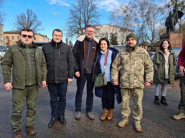 Silvia Cortés, durante una visita reciente a la frontera con Bielorrrusia. 