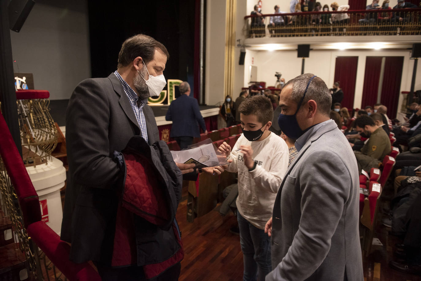 Gala del deporte segoviana celebrada en el teatro Juan Bravo.