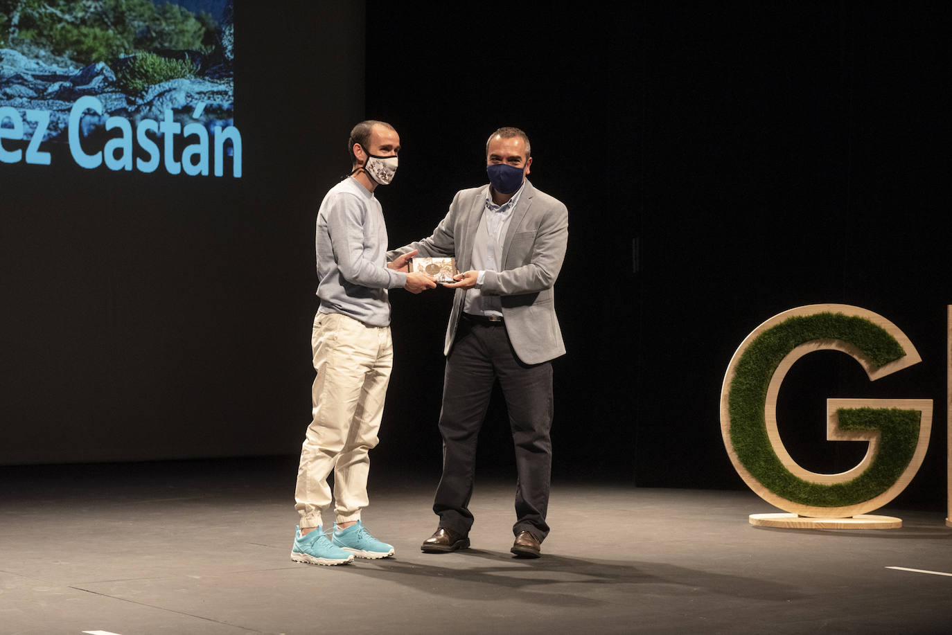 Gala del deporte segoviana celebrada en el teatro Juan Bravo.