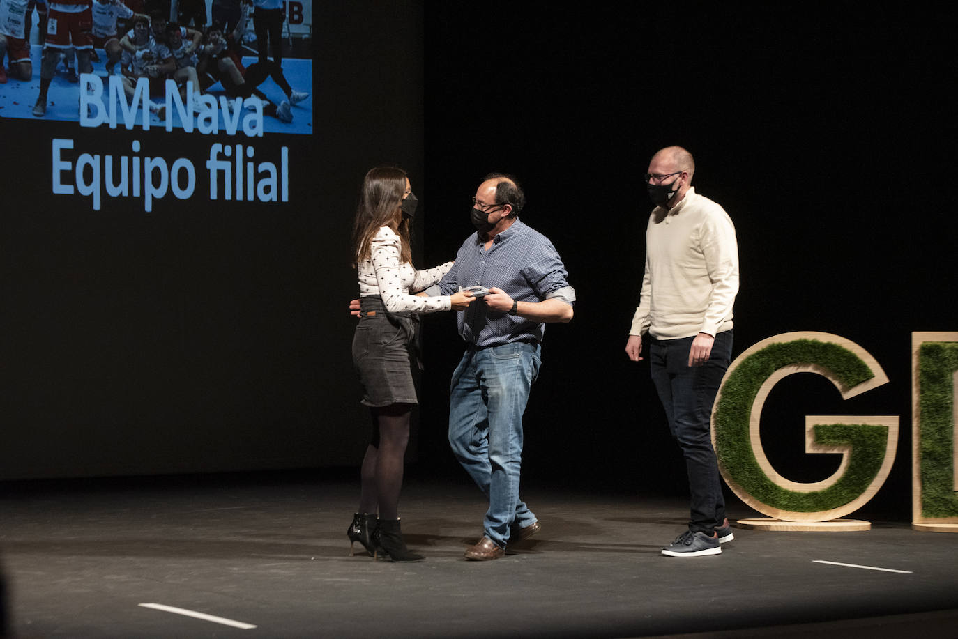 Gala del deporte segoviana celebrada en el teatro Juan Bravo.