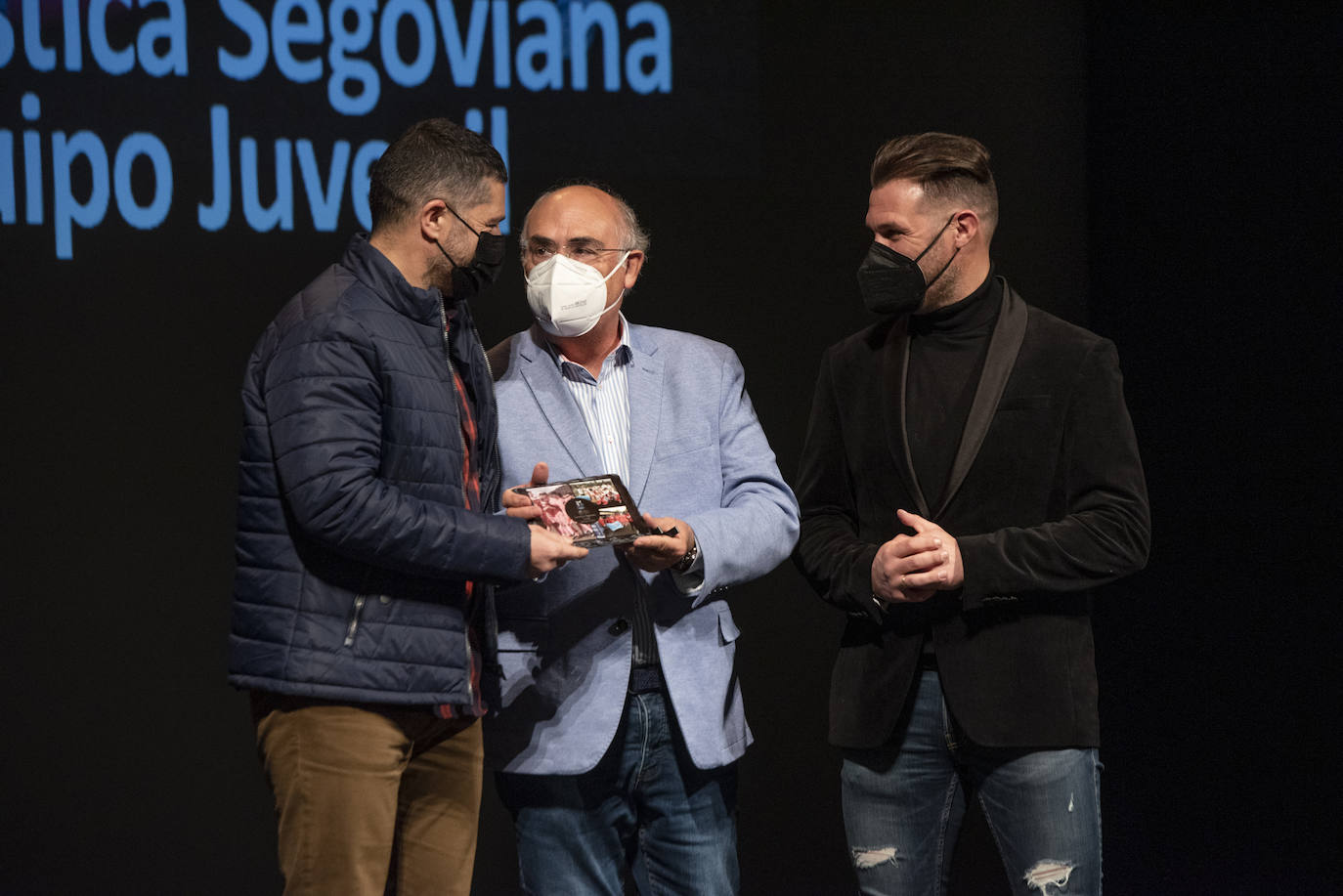 Gala del deporte segoviana celebrada en el teatro Juan Bravo.