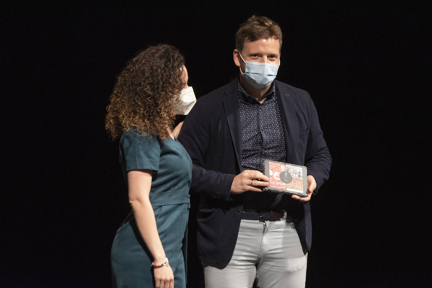 Gala del deporte segoviana celebrada en el teatro Juan Bravo.