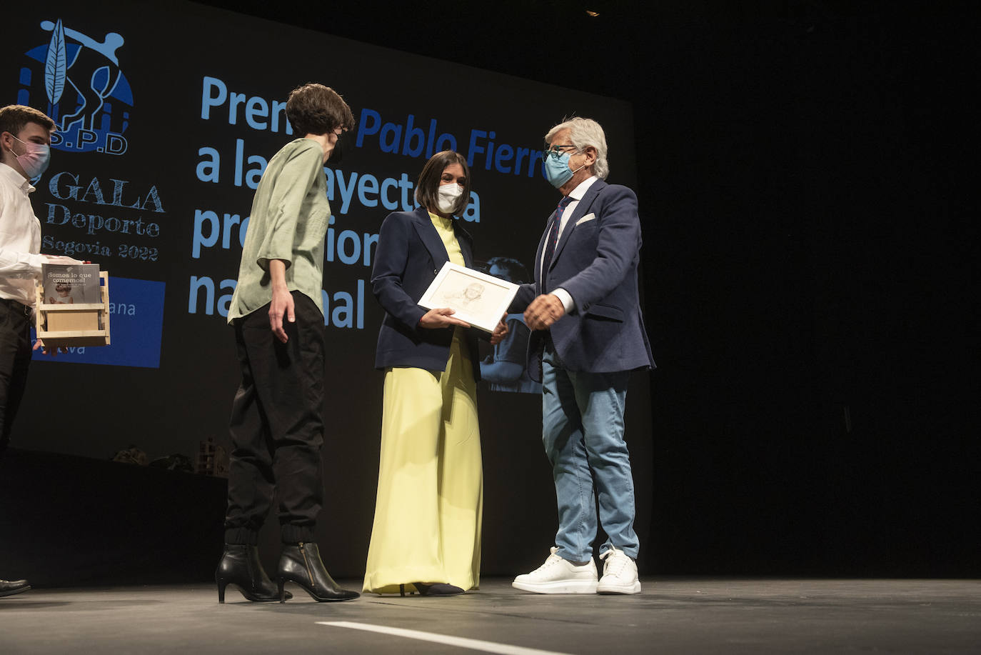 Gala del deporte segoviana celebrada en el teatro Juan Bravo.