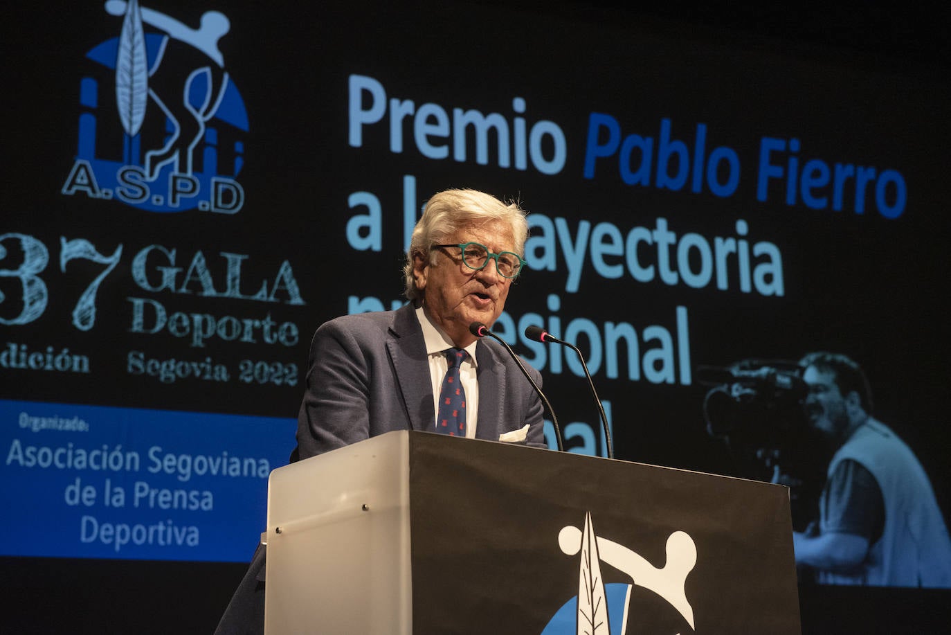 Gala del deporte segoviana celebrada en el teatro Juan Bravo.