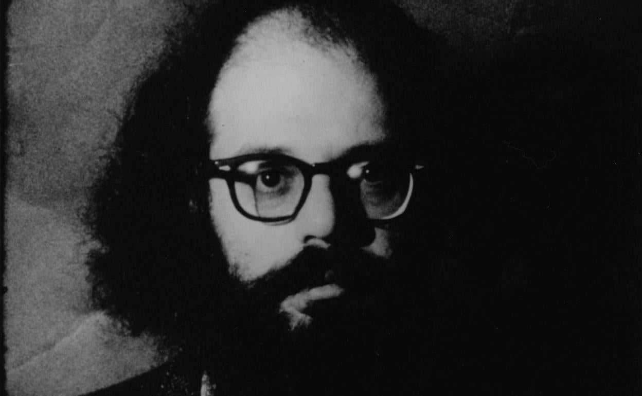 Allen Ginsberg, poeta de la generación «Beat», visto por Andy Warhol. 