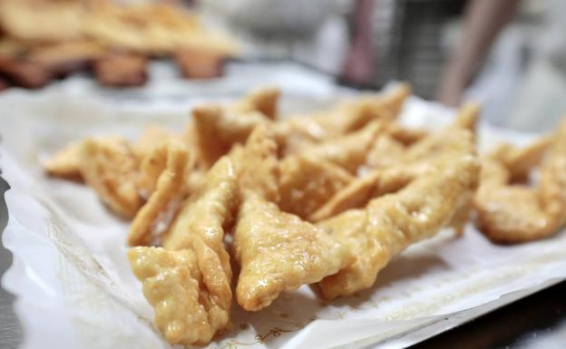 Hojuelas de la pastelería L'Atelier de Valladolid.. 