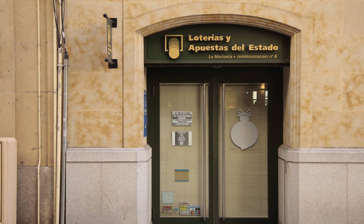 Una administración de lotería de Salamanca. 