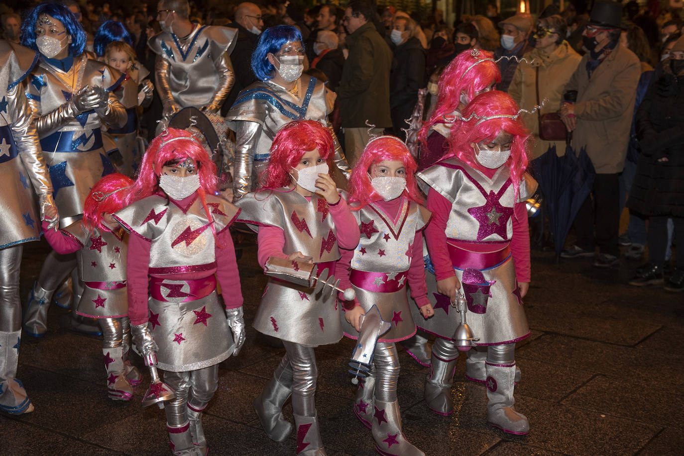 Desfile del sábado de carnaval en Segovia.