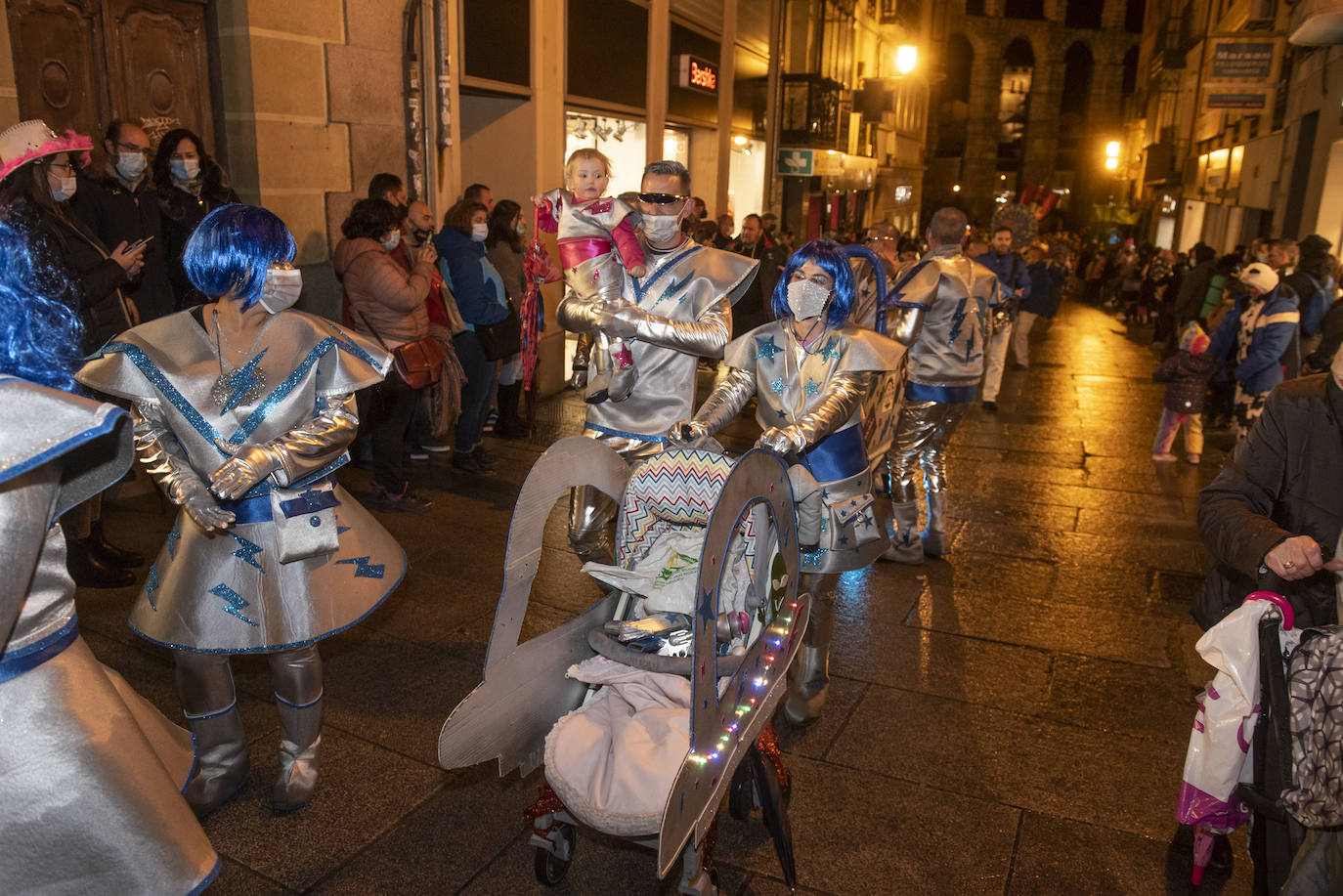 Desfile del sábado de carnaval en Segovia.