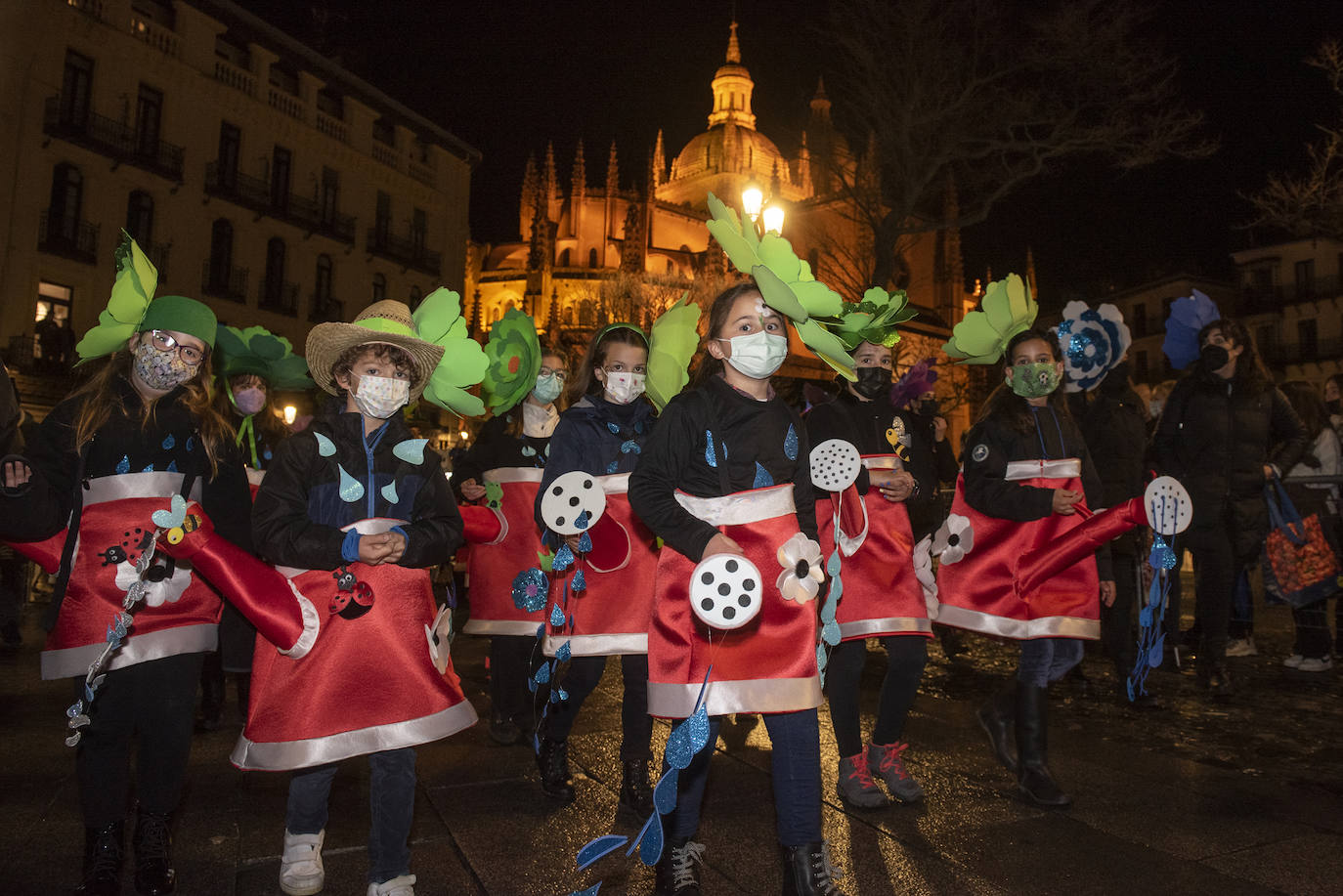 Desfile del sábado de carnaval en Segovia.