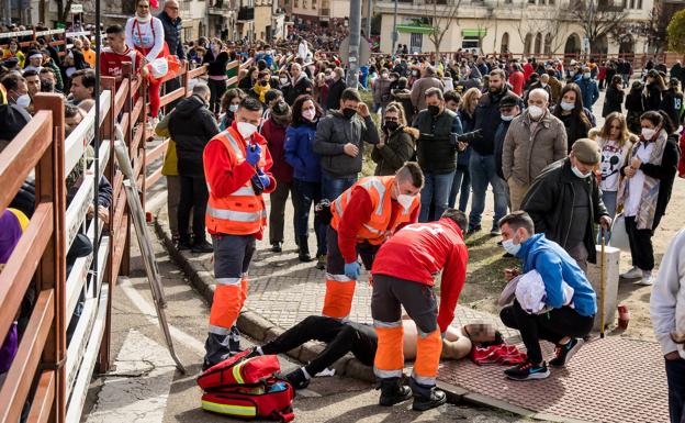 Dos heridos por asta de toro en los festejos del Carnaval de Ciudad Rodrigo