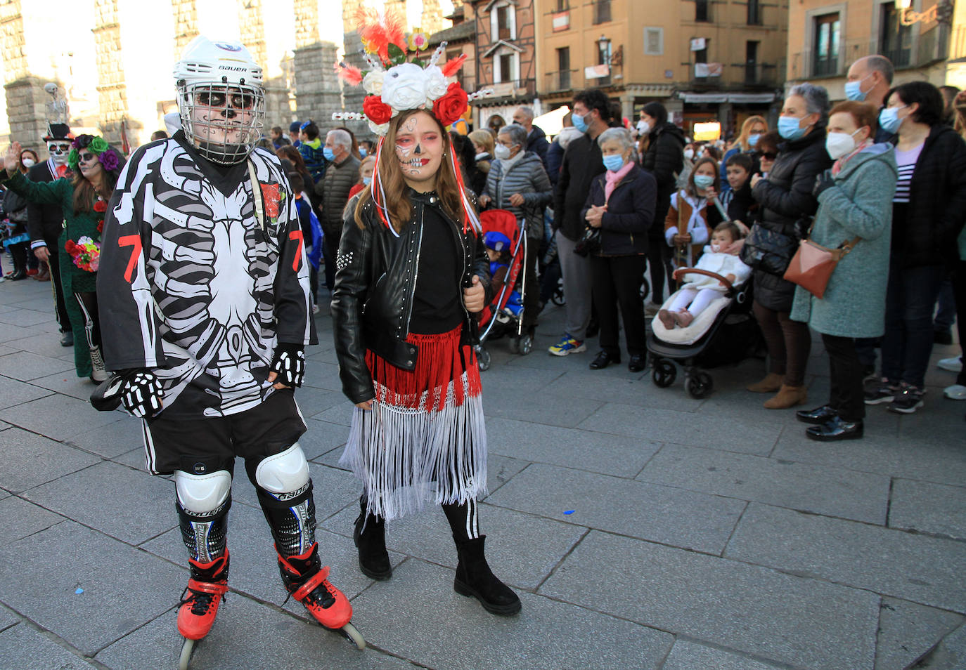 Participantes en el desfile infantil del carnaval de Segovia.