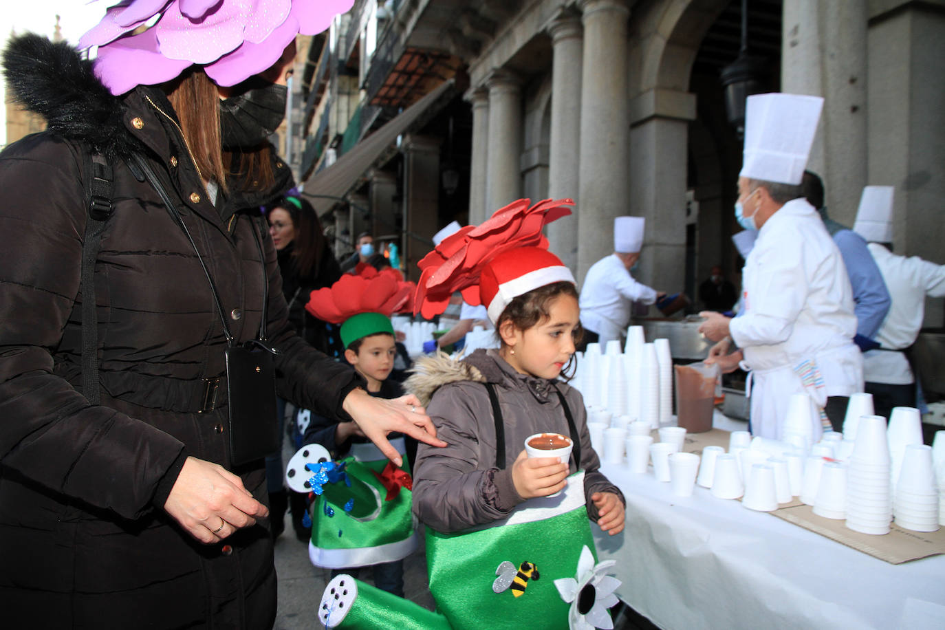 Participantes en el desfile infantil del carnaval de Segovia.