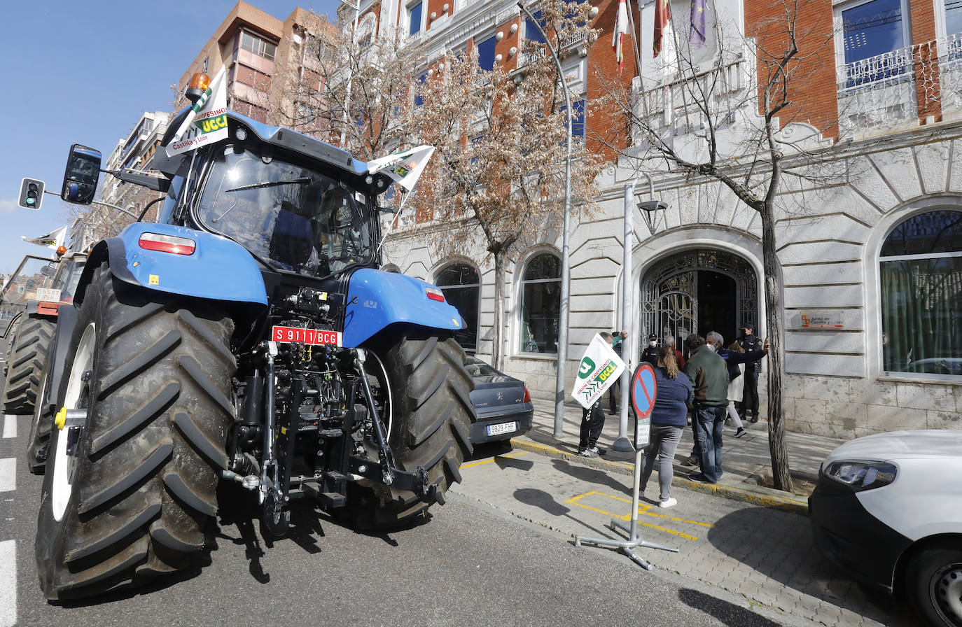 Fotos: Tractorada en Palencia contra los elevados costes de producción