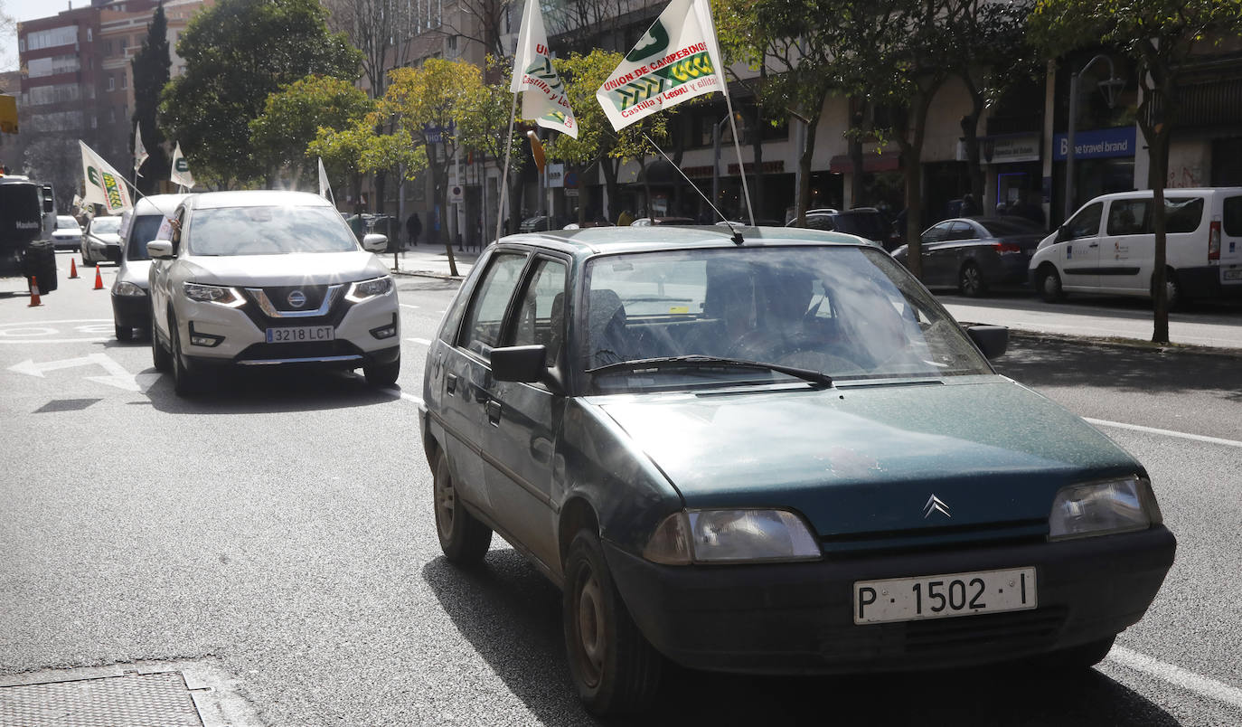 Fotos: Tractorada en Palencia contra los elevados costes de producción