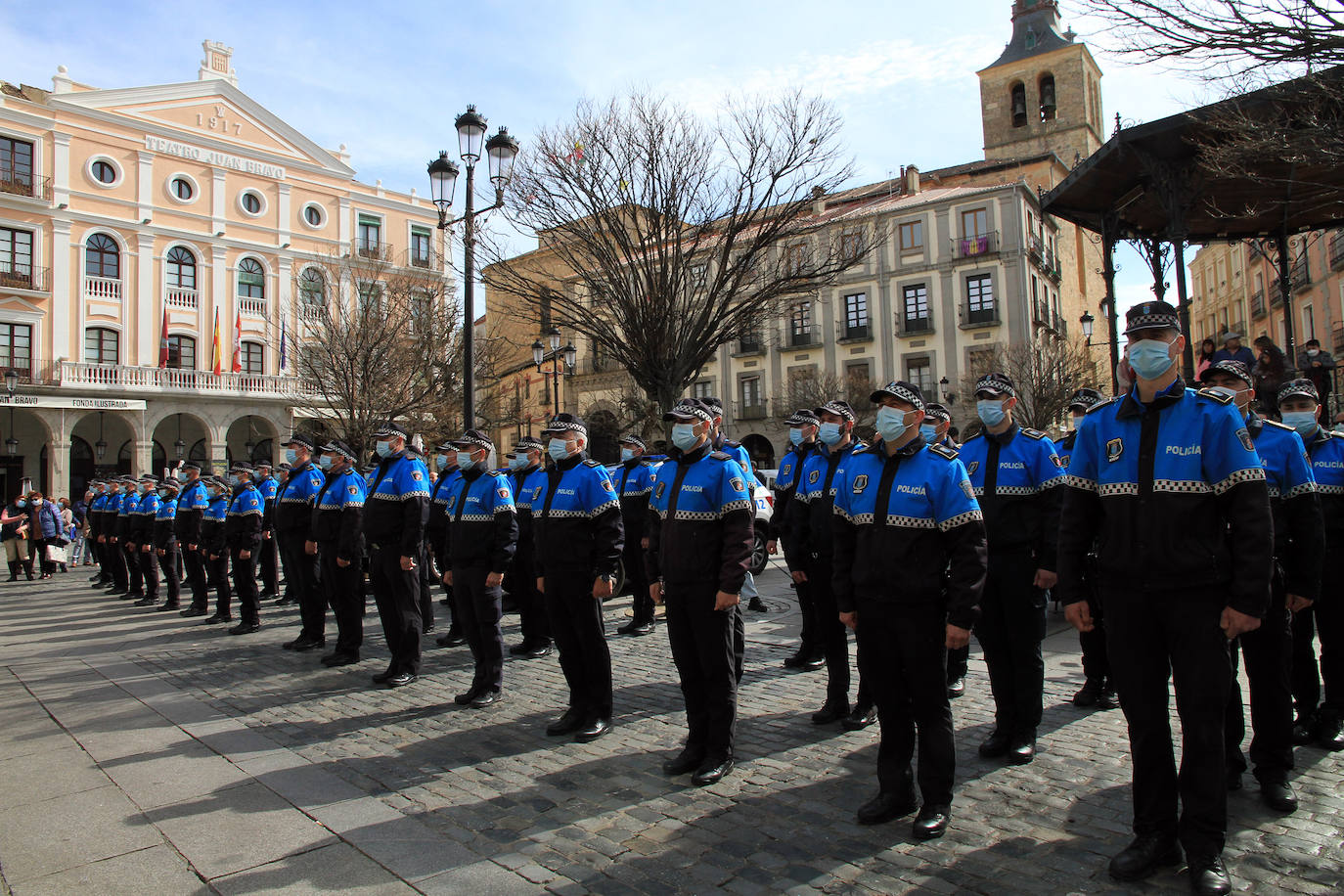 Actos de la festividad de la Policía Local en Segovia.