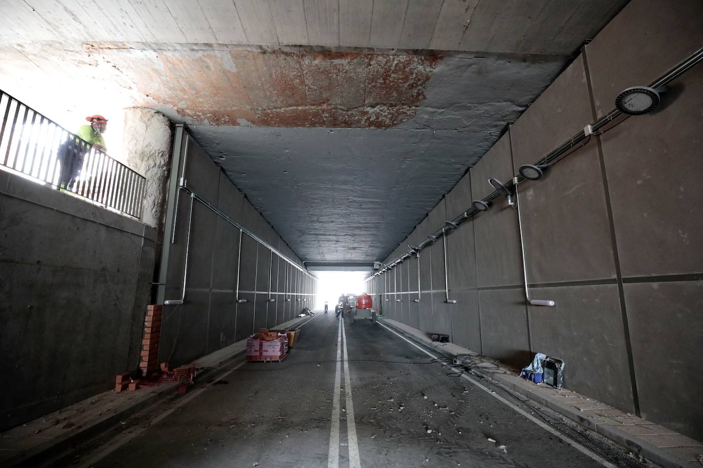 Estado de las obras del túnel de Andrómeda.