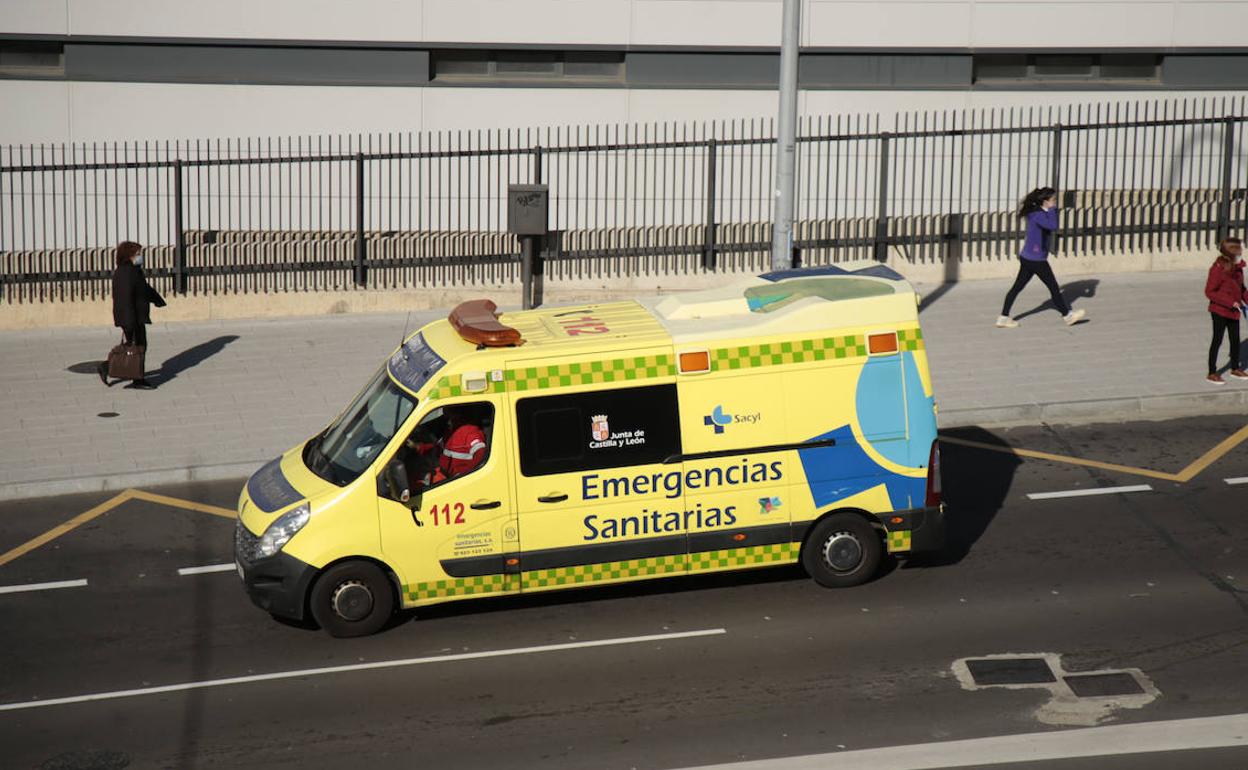 Ambulancia en Salamanca. 