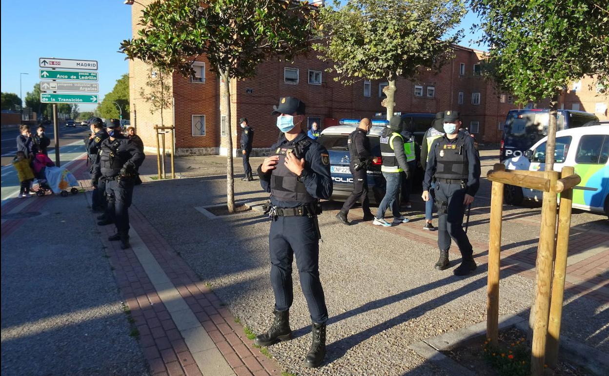 Redada contra el tráfico de drogas el pasado octubre en Valladolid donde se intervino marihuana.