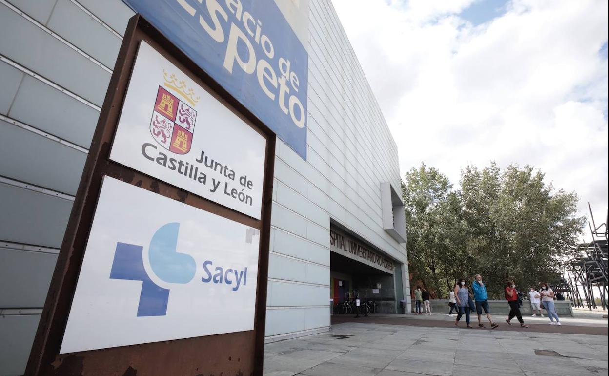 Hospital Río Hortega de Valladolid, donde fue trasladado el herido. 