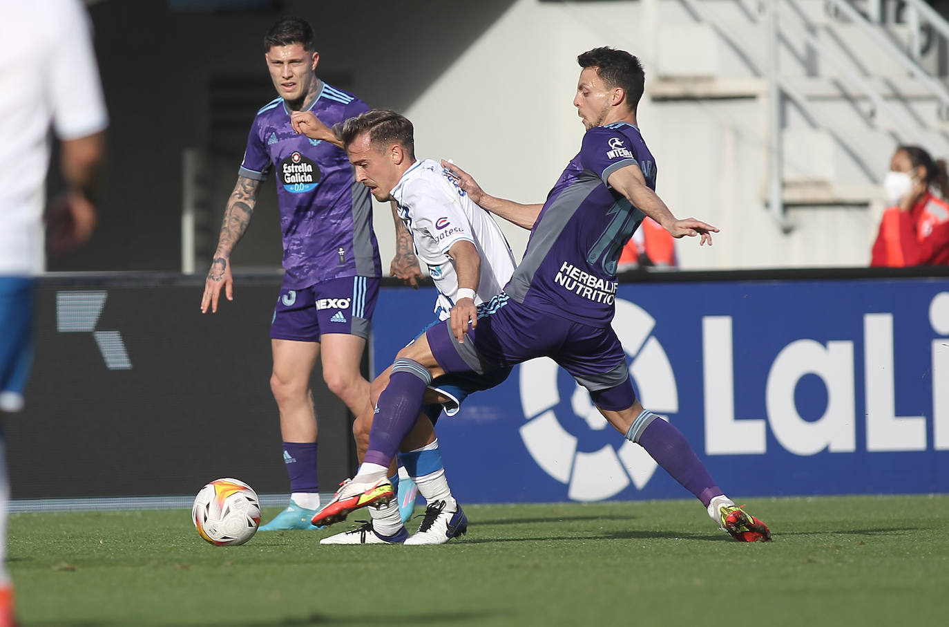 Una de las imágenes que ha dejado el Tenerife 1-4 Real Valladolid. 