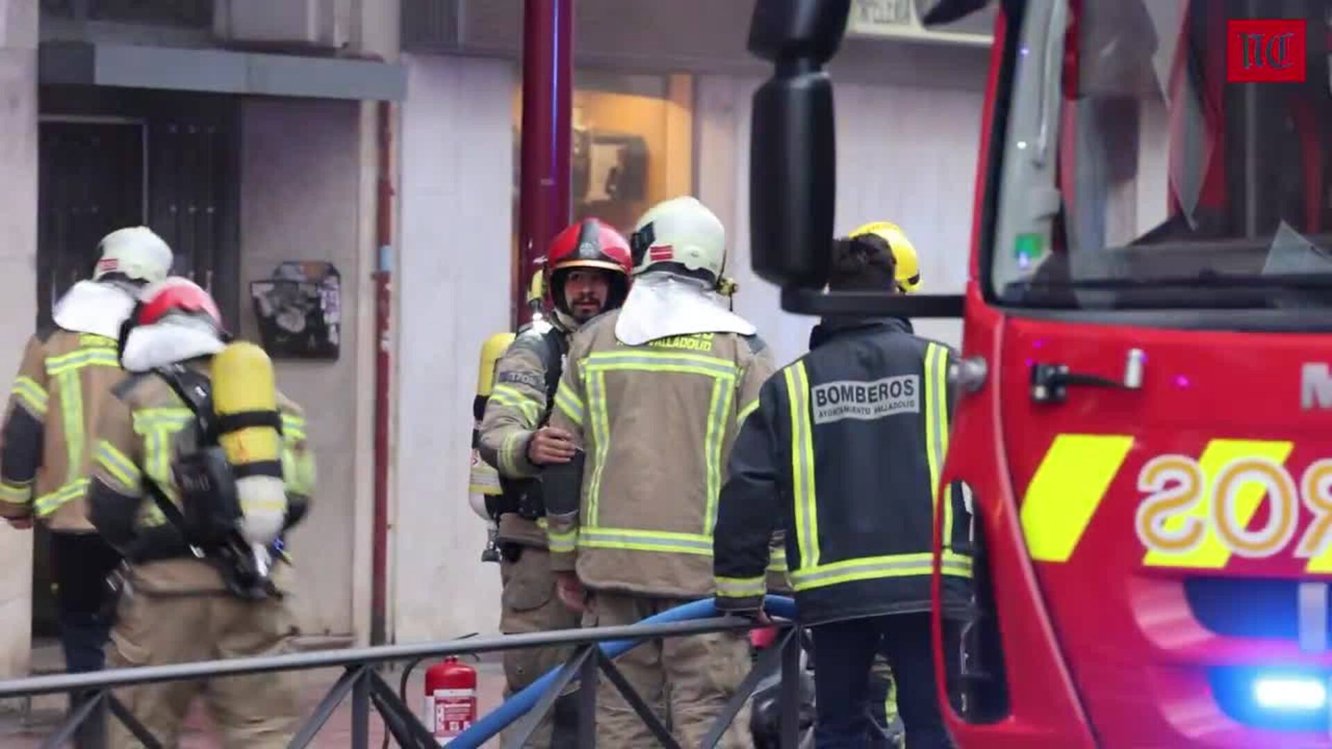 Incendio en  el restaurante chino  Palacio Oriental de la Avenida de Palencia