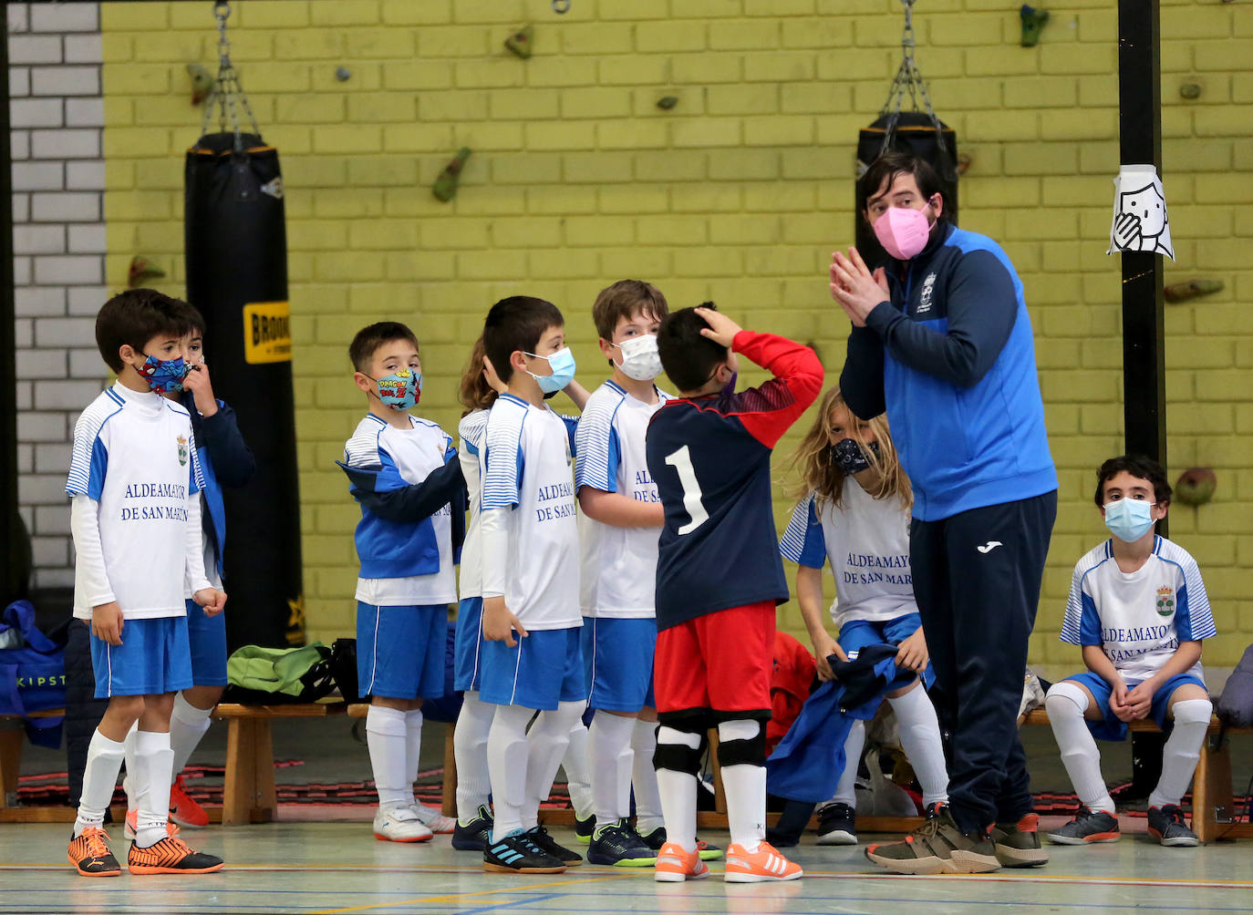 Fotos: Fútbol sala y baloncesto congregan la atención de los escolares en Valladolid