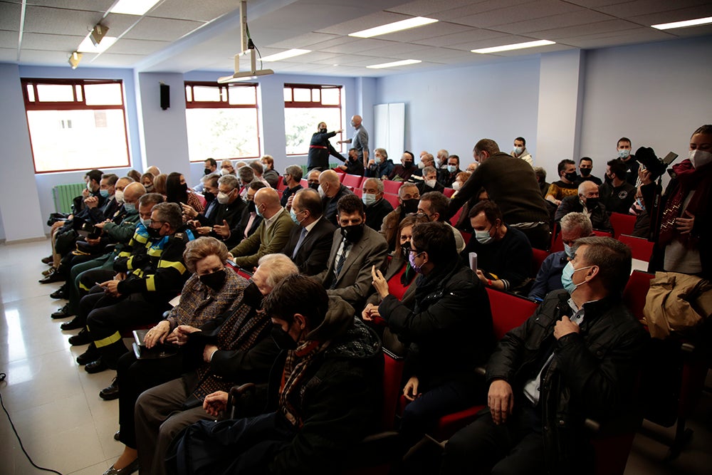 Recuperación de la festividad de San Juan Dios en el Parque de Bomberos de Salamanca tras no poder homenajear a veteranos y jubilados en los dos últimos años