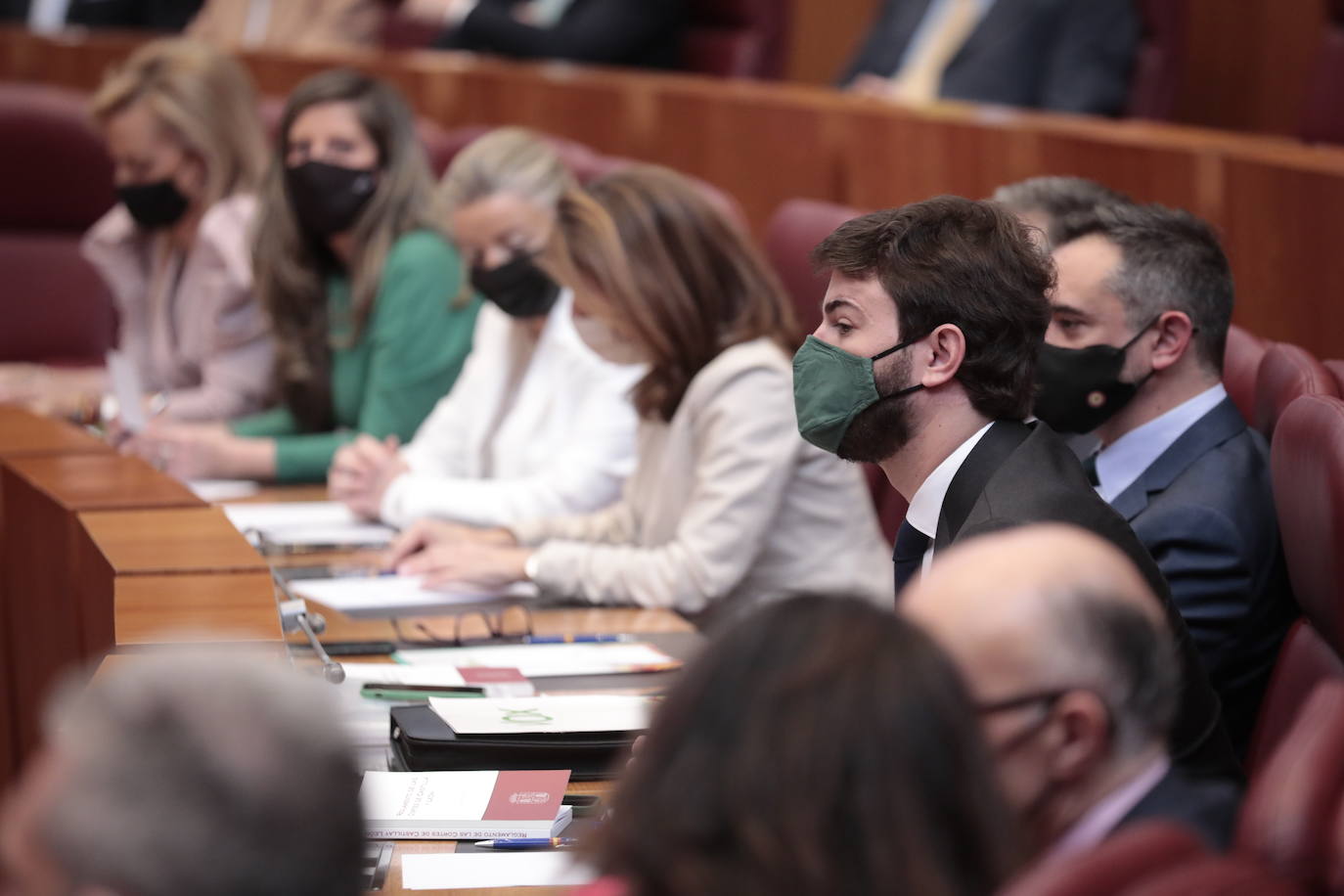 Diferentes momentos del acto de constitución de las Cortes. 