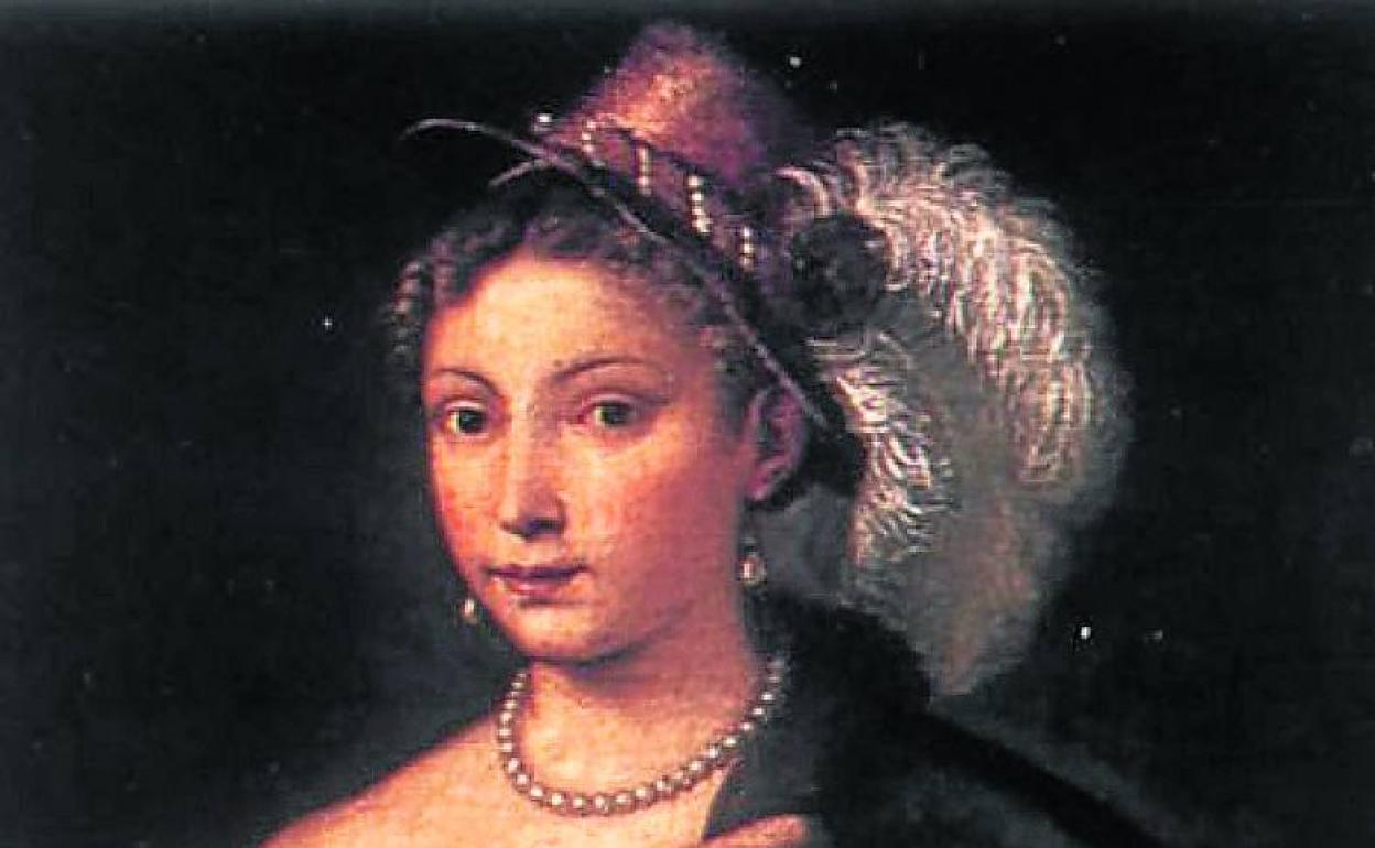 'Muchacha con sombrero de plumas', de Tiziano, uno de los cuadros del Hermitage que Rusia exige a Italia que se lo devuelva.