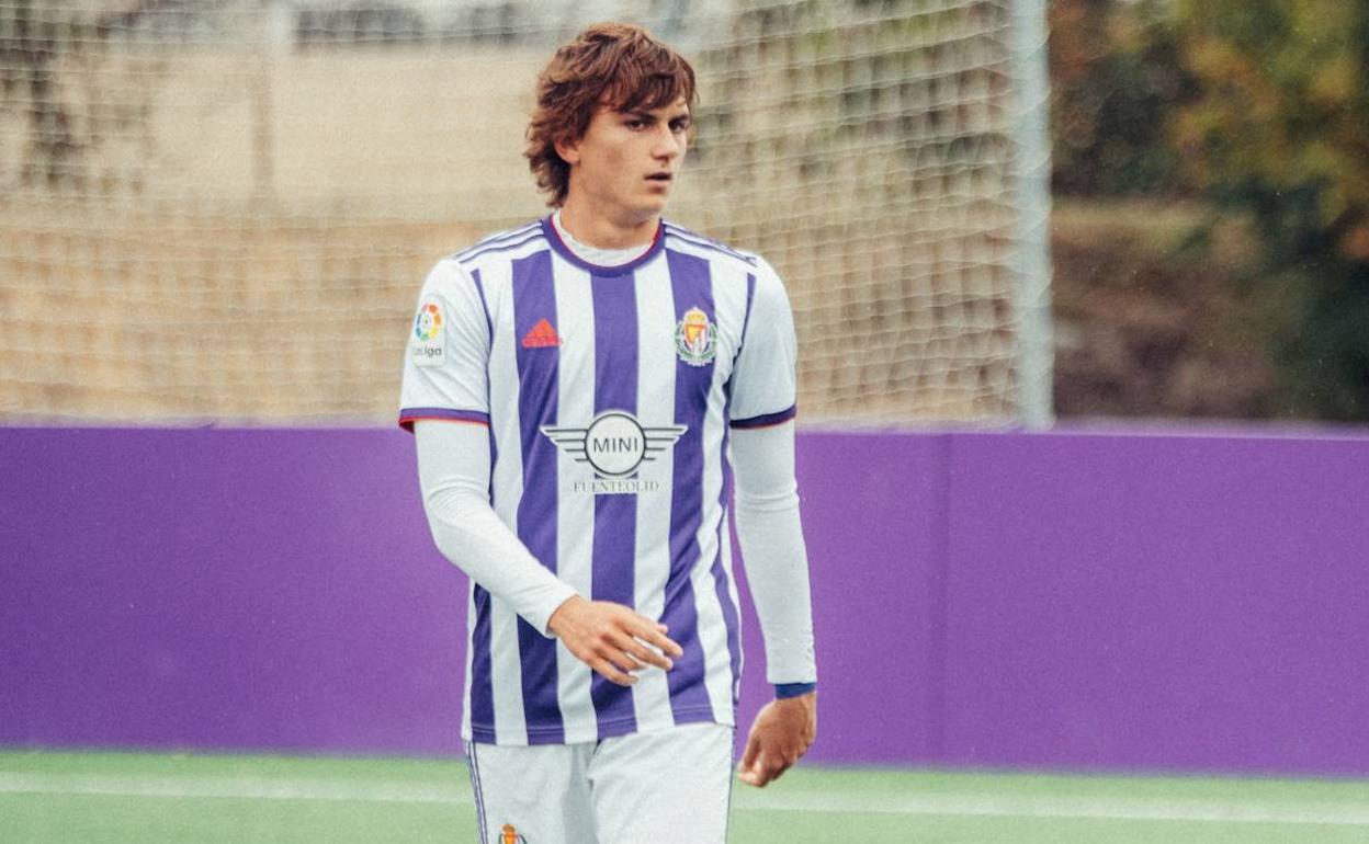 Slavy, en un partido del Juvenil. 