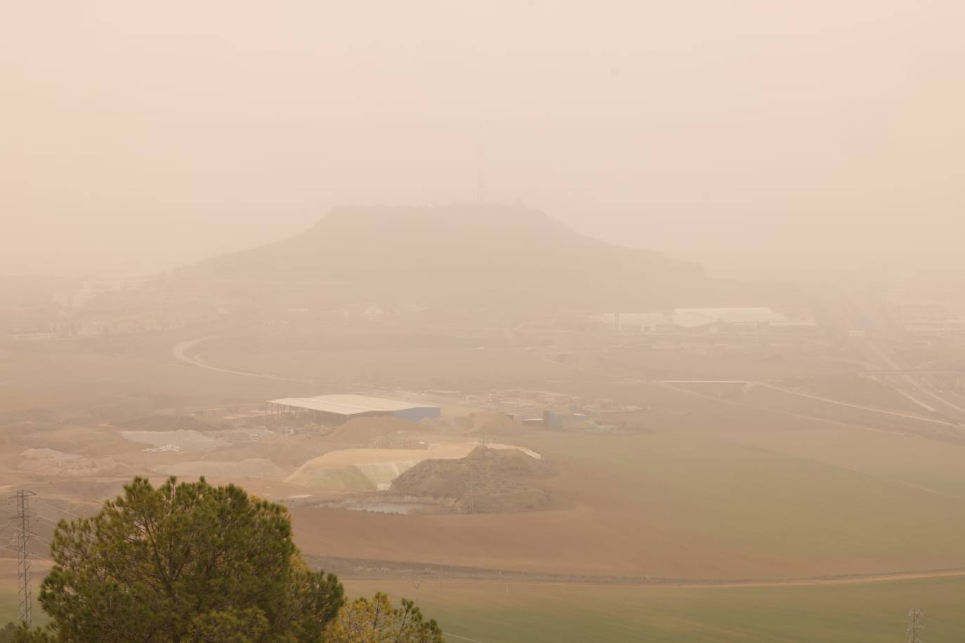 Fotos: La calima cubre Valladolid de un fino manto naranja (1/2)