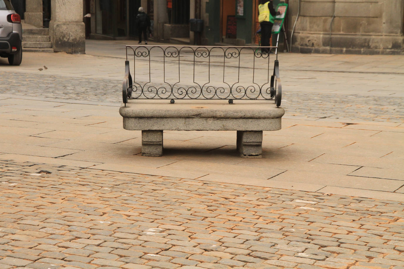 Las calles de Segovia, este martes. 