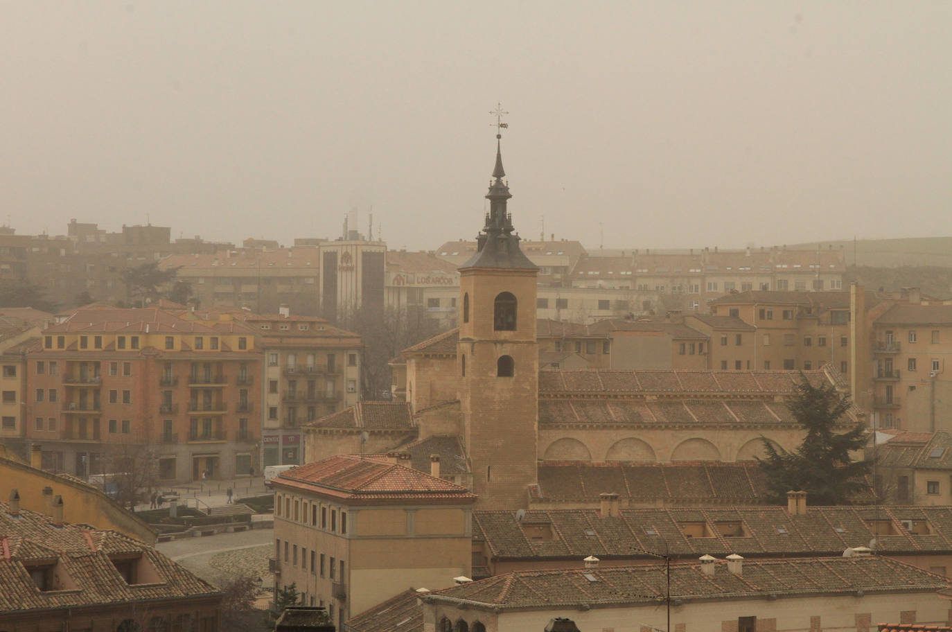 Las calles de Segovia, este martes. 