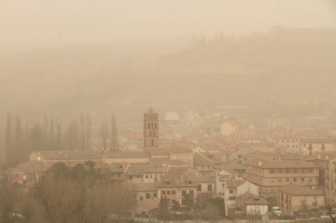 Las calles de Segovia, este martes. 