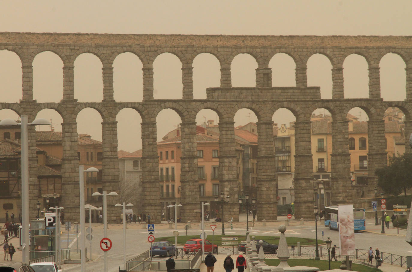 Las calles de Segovia, este martes. 